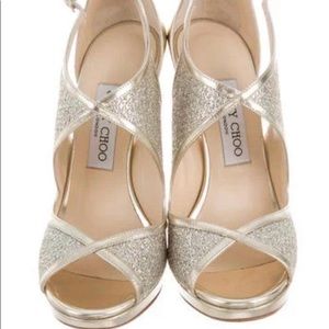 Metallic Leondra 120 Pumps- Jimmy Choo